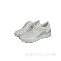 Zapatos blancos de mujer Zapatillas deportivas transpirables para correr